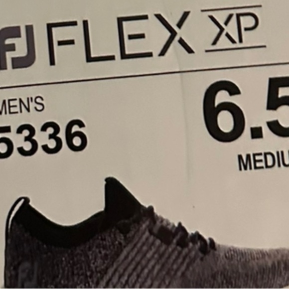 FootJoy Women's Flex XP Golf Shoe 95336, Black Charcoal Grey, Size BNWB - Picture 2 of 5